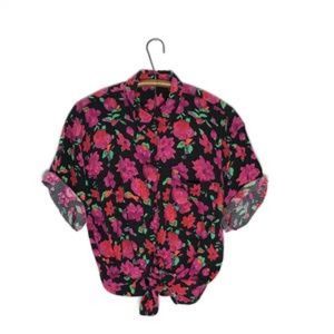 Vintage Floral 80's/90's Blouse/Top